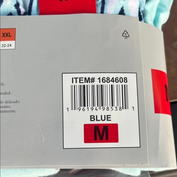 Midnight by Carole Hochman Women's Light Blue Pajama Set nwt 4-piece - Picture 6 of 9